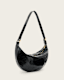 Half Moon Leather Shoulder Bag