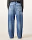 Aki Crossover Wide Leg Denim Jeans
