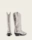 Dolly Metallic Leather Western Boots