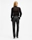 Saige Straight Fit Leather Trousers