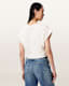 Mira Cropped Satin Drawcord T-Shirt