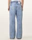 Blake Frayed Wide Leg Denim Jeans