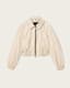 Anouk Cropped Leather Bomber Jacket
