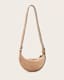 Half Moon Suede Crossbody Bag
