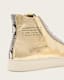 Tana Metallic Leather High Top Trainers