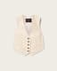 Arla Lea Leather Waistcoat