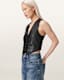 Arla Lea Leather Waistcoat