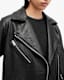 Vendra Relaxed Fit Leather Biker Jacket