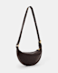 Half Moon Leather Crossbody Bag