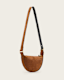 Half Moon Suede Crossbody Bag