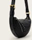 Half Moon Studded Crossbody Bag