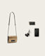 Etta Metallic Leather Clutch Bag