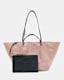 Hannah Leather Python Tote Bag