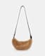 Half Moon Shearling Crossbody Bag