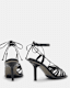 Dina Leather Rope Strappy Heeled Sandals