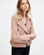 Beale Raw Edge Suede Biker Jacket