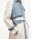 Dayly Denim Panelled Relaxed Trench Coat