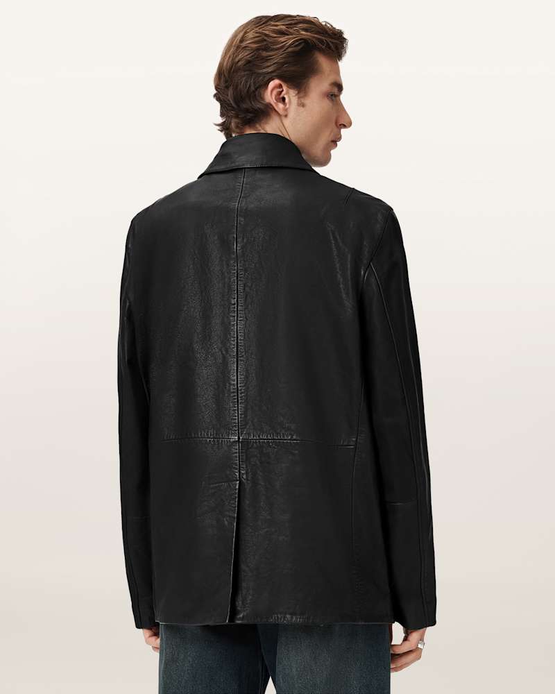 Toulouse Single Breasted Leather Coat