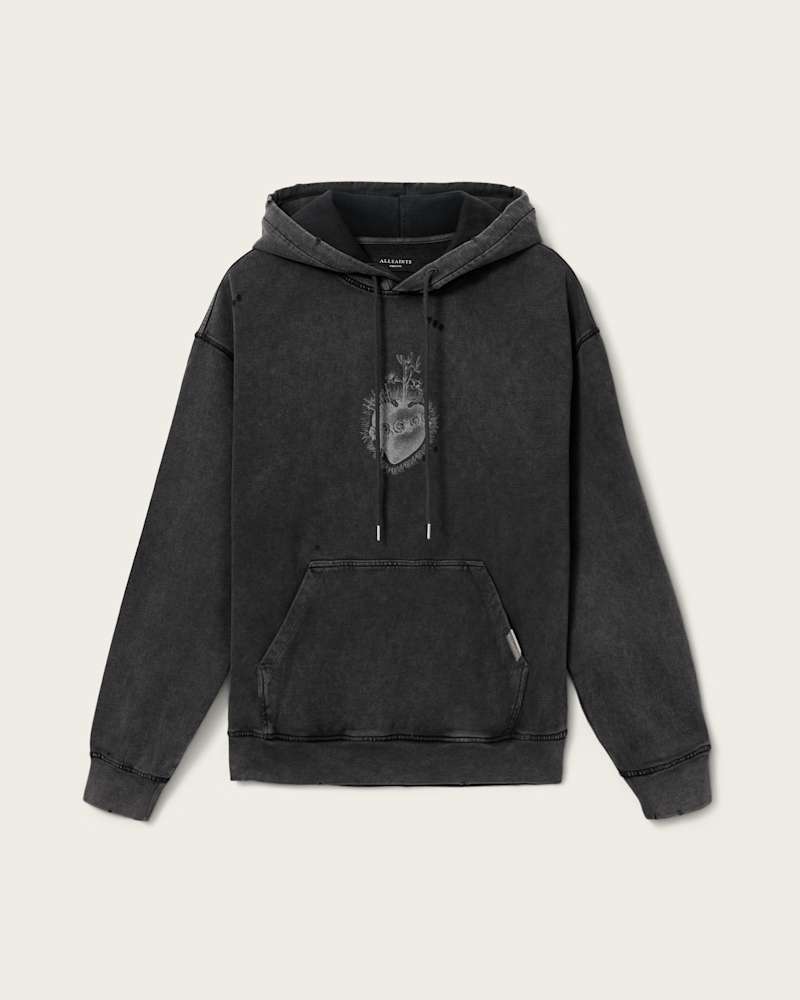 Sabbath Embellished Cropped Hoodie
