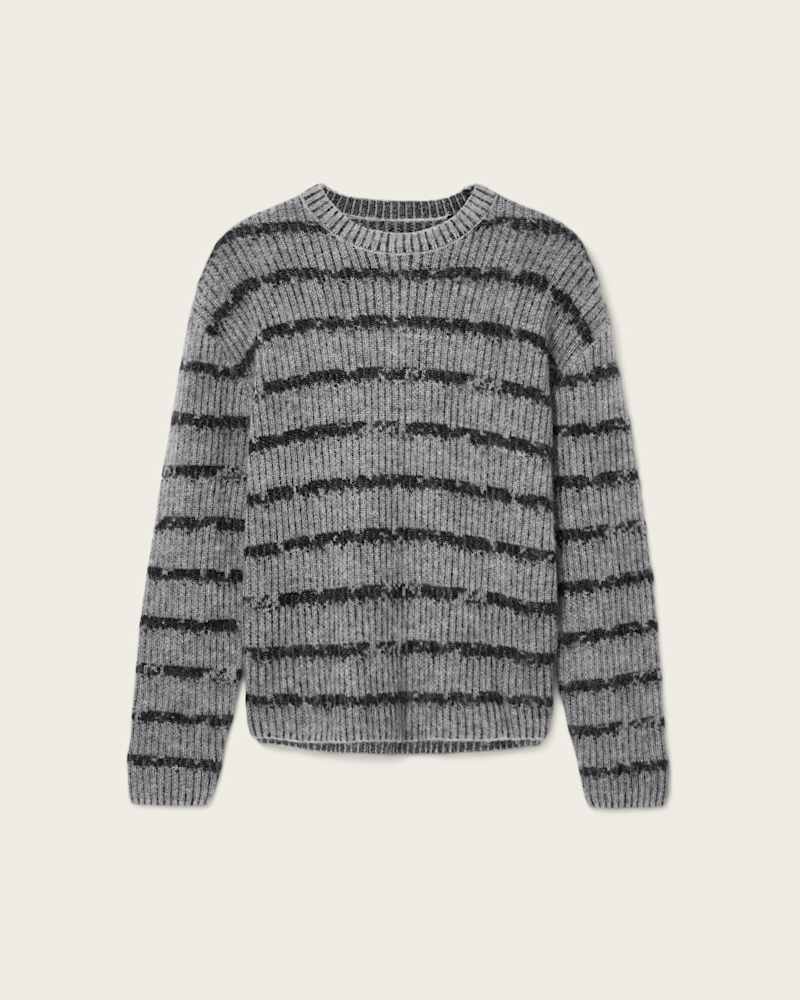 Dissolved Crew Neck Striped Jumper