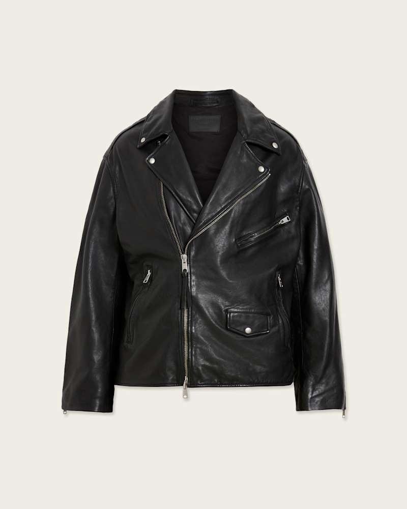 Bradford Oversized Leather Biker Jacket