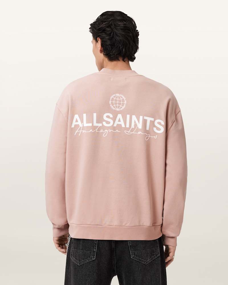 Emblem Crew Neck Cotton Sweatshirt