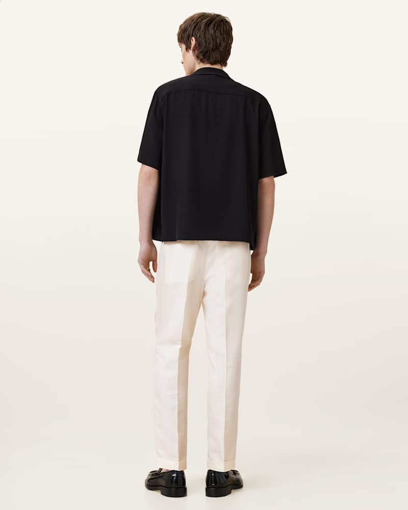 Cross Tallis Linen Blend Slim Trousers