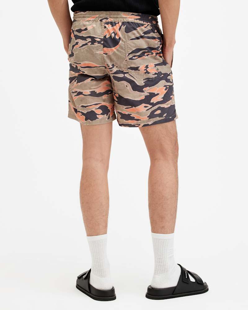Solar Camouflage Print Swim Shorts