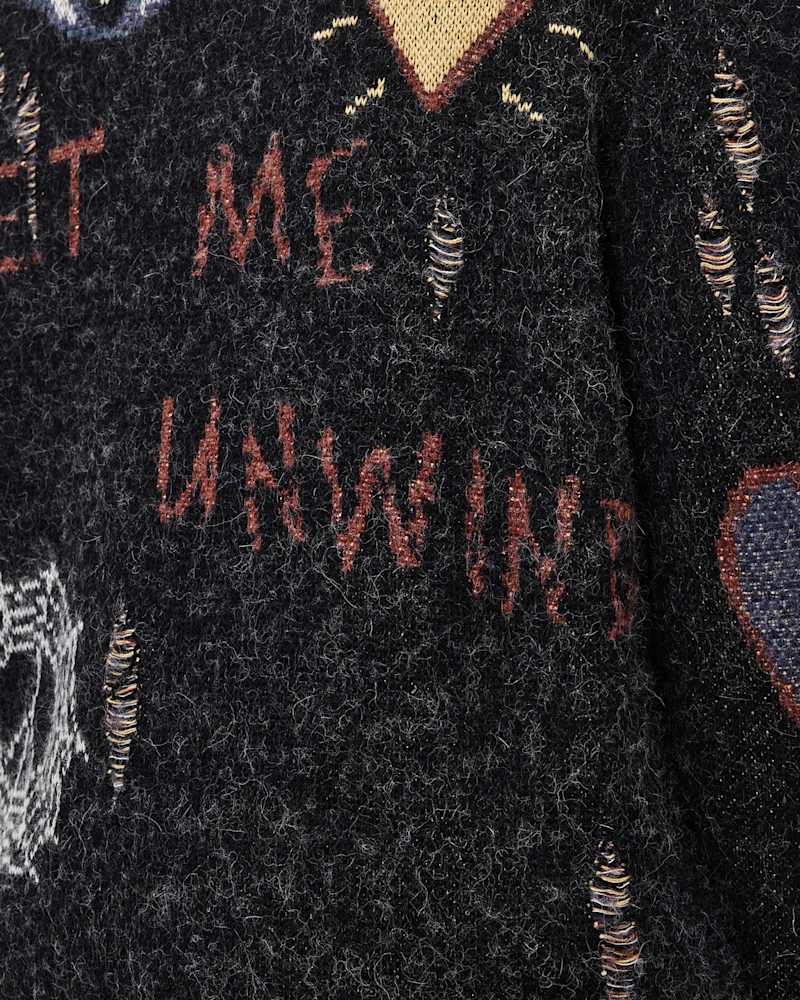 Meller Zip Up Jacquard Cardigan