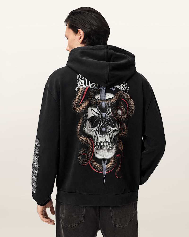 Araknid Long Sleeve Cotton Hoodie