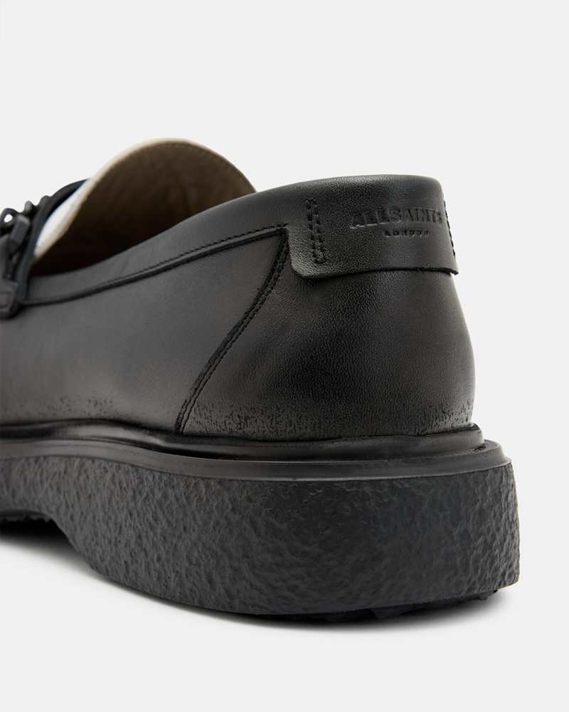 Gibbs Leather Chain Loafers Shoes