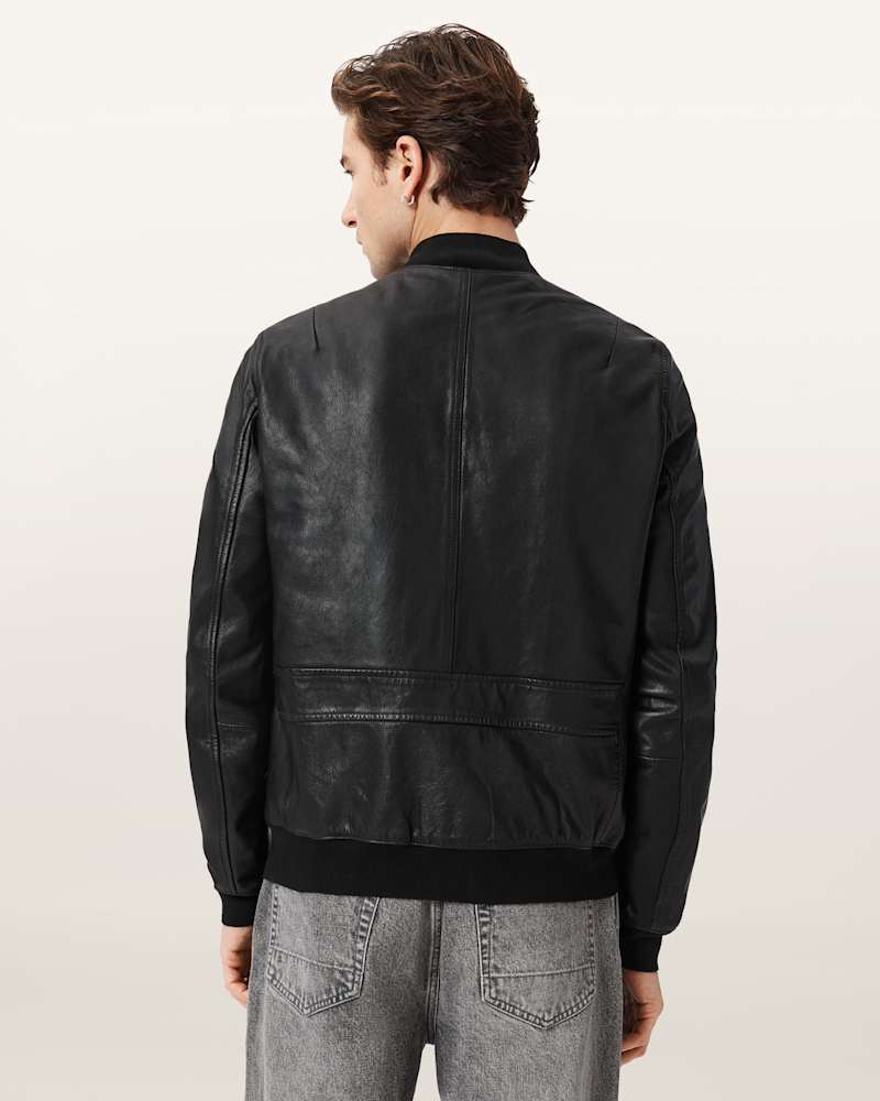 Morten Leather Bomber Jacket