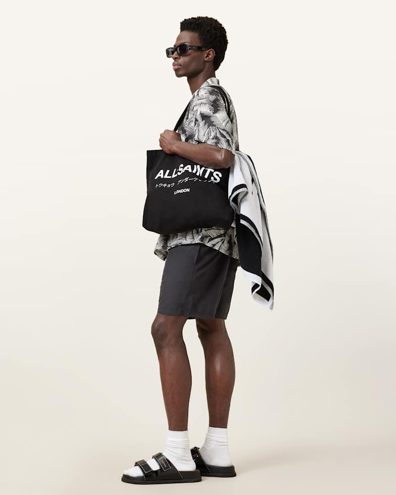 Warden Elastic Waist Ramskull Swim Shorts