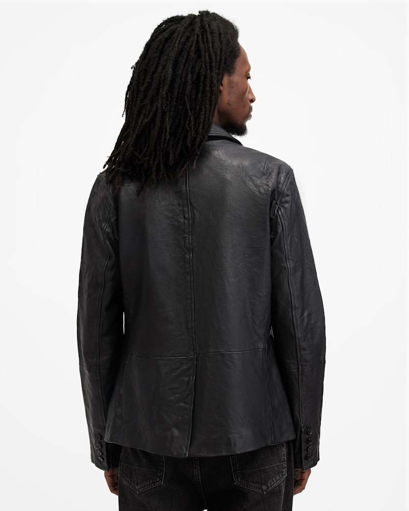 Andrius Leather Blazer