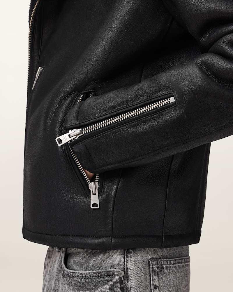 Correz Shearling Biker Jacket