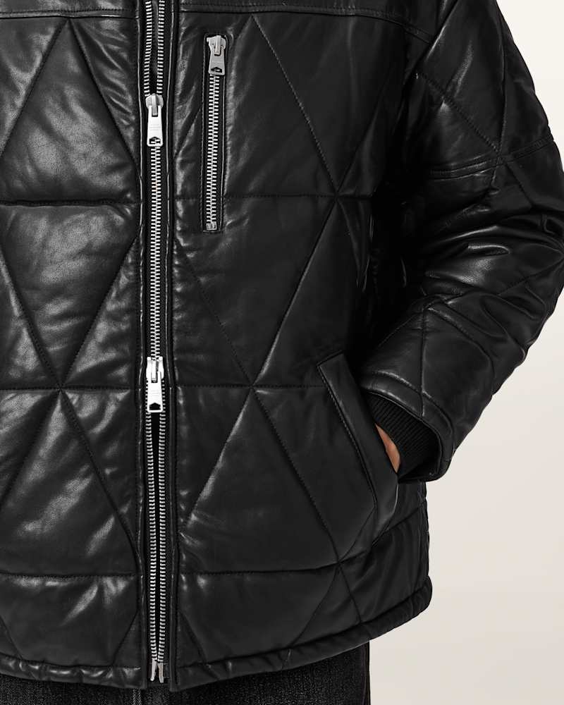 Brockwell Leather Puffer Jacket