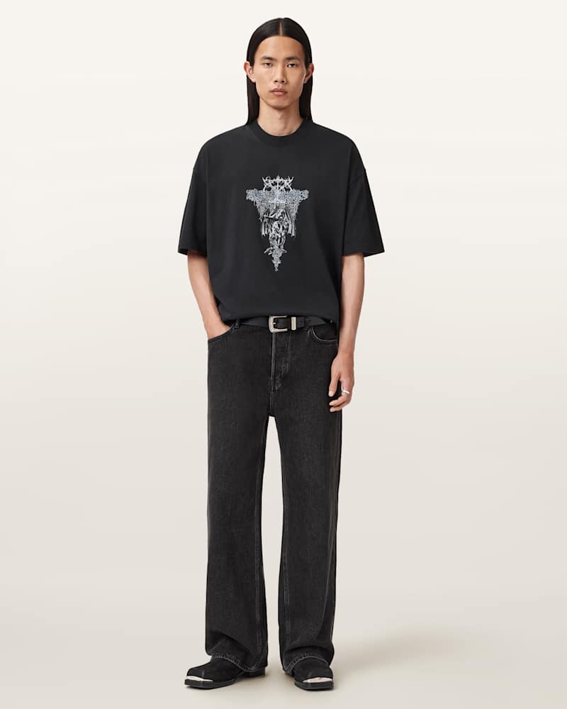 Swords Oversized Graphic T-Shirt