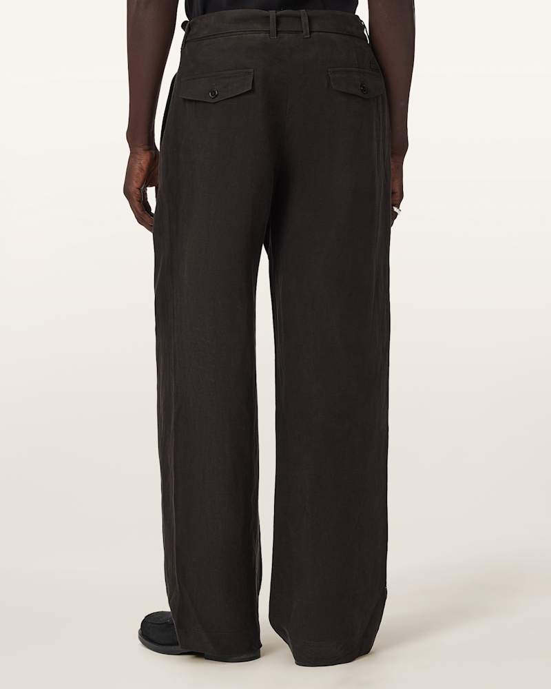 Marko Relaxed Fit Linen Blend Trousers