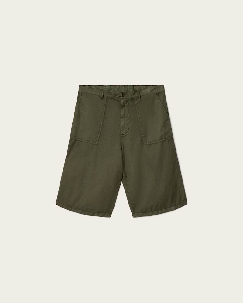 Echo Linen Blend Relaxed Fit Shorts