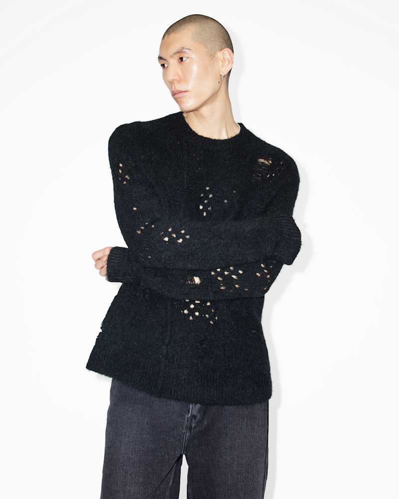 Hadwin Distressed Crew Neck Jumper