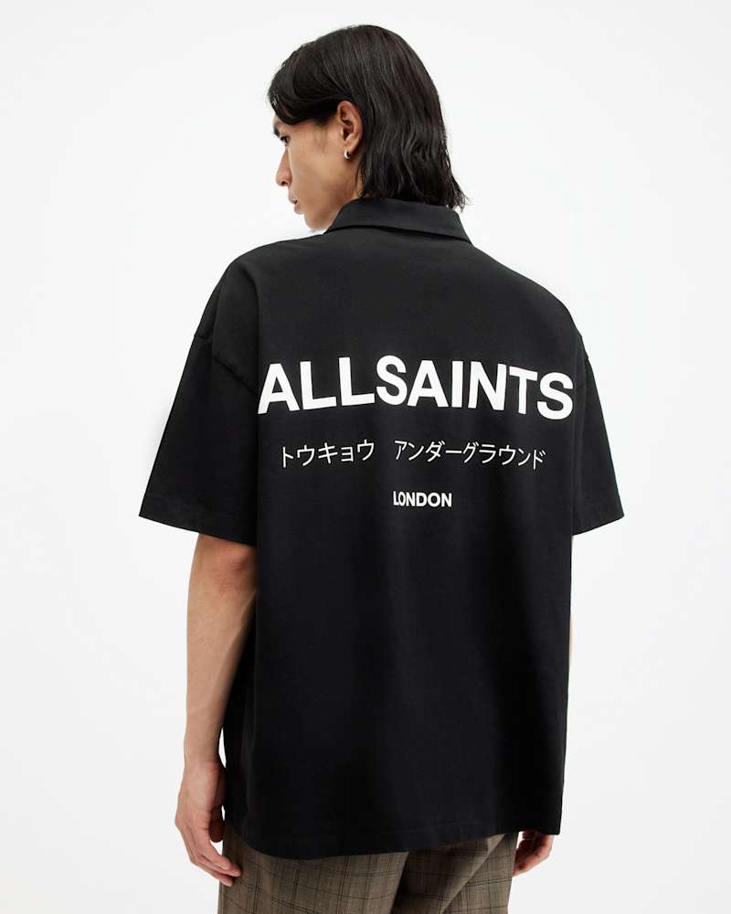 Underground Logo Oversized Fit Polo Shirt