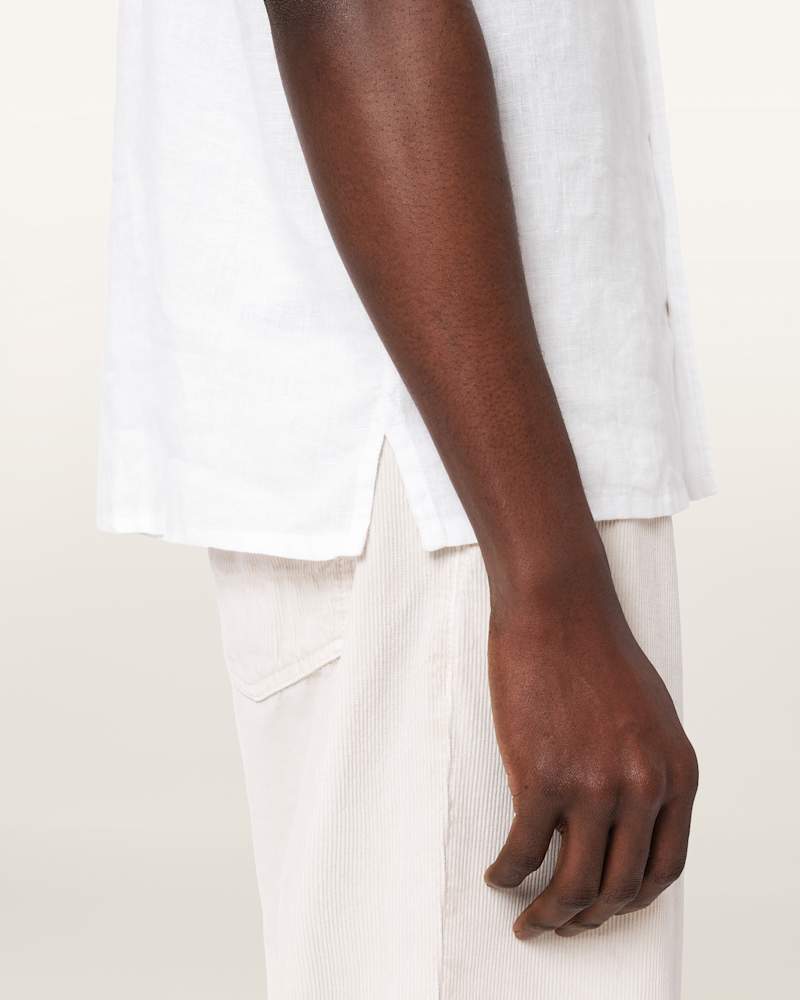 Tri Embroidered Linen Shirt