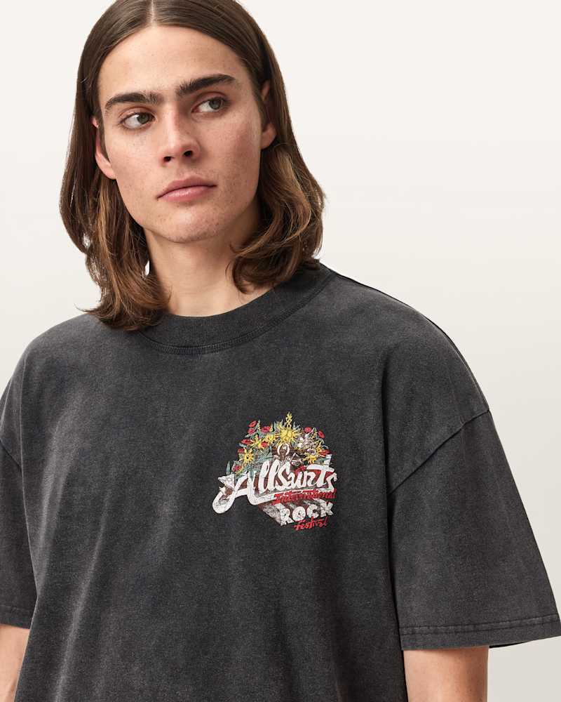 Roque Short Sleeve Oversized Crew Neck T-Shirt