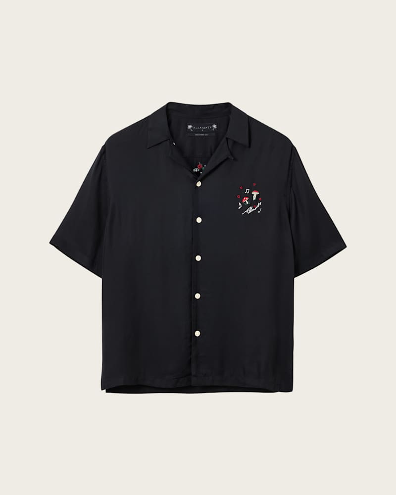 Fungi Embroidered Short Sleeve Shirt