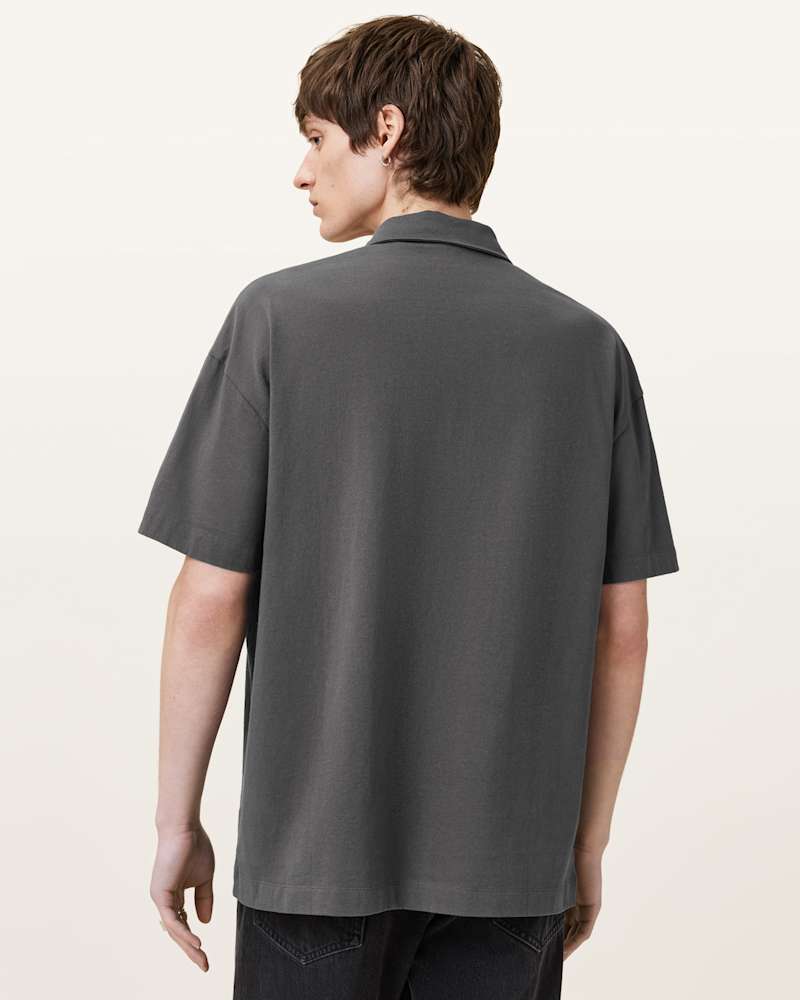 Xander Oversized Short Sleeve Polo Shirt