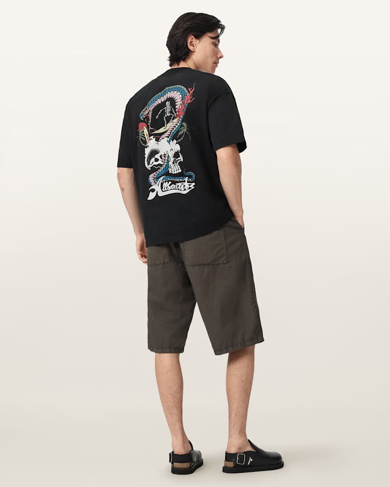 Snakepit Oversized Short Sleeve Graphic T-Shirt 