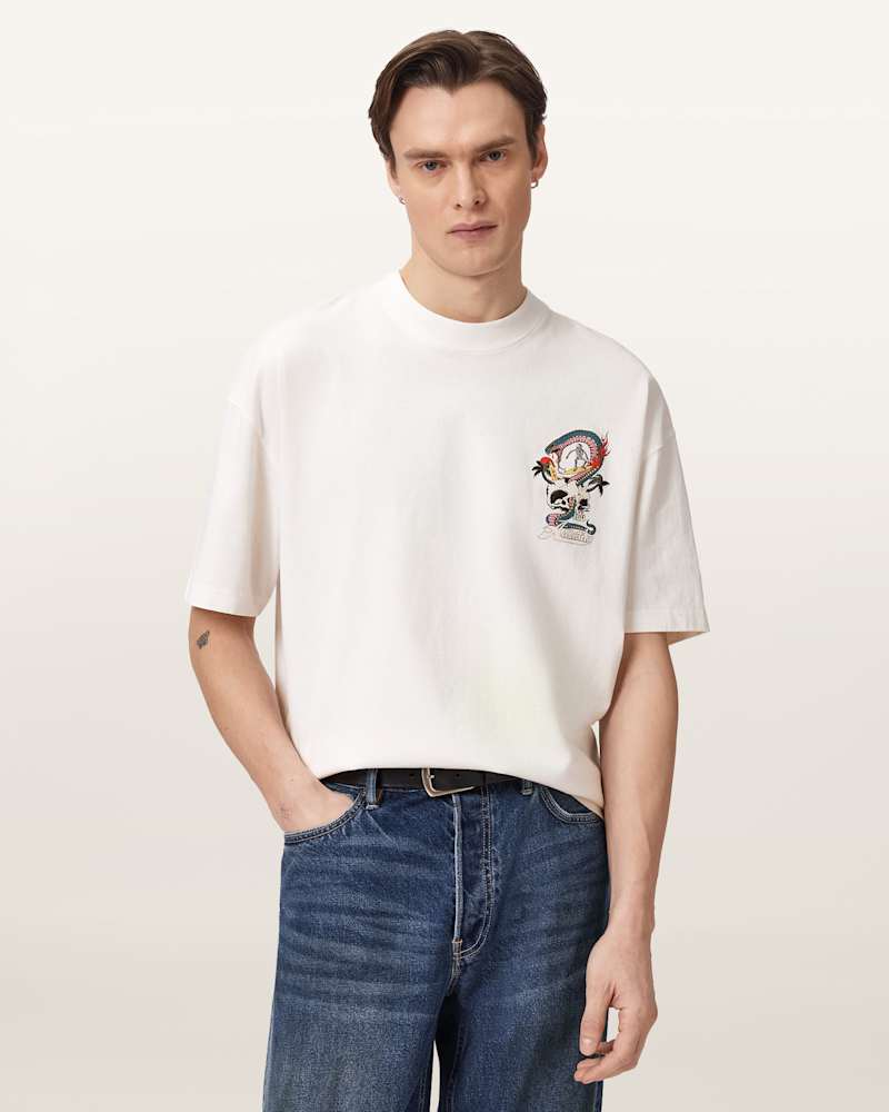Snakepit Oversized Short Sleeve Graphic T-Shirt  