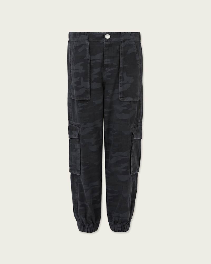 Freda Camouflage Denim Cargo Trousers