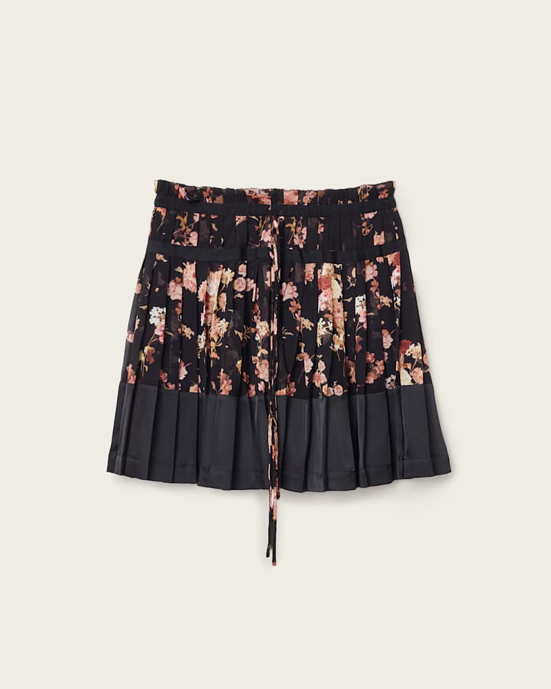 Saffron Satin Mini Skirt