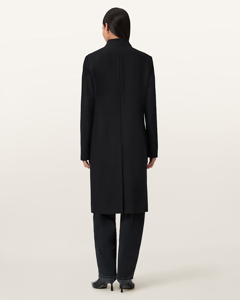Sidney Wool Cashmere Blend Tailored Coat